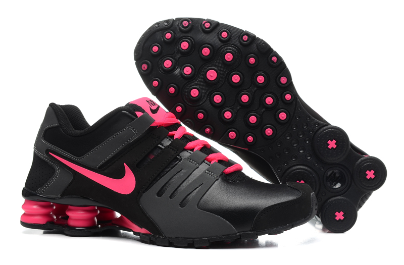 Nike Shox Actuelle Les Femmes Roses Noires